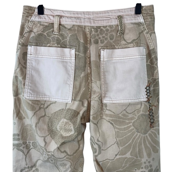 Anthropologie Pilcro The Camp Wanderer Patchwork Jeans Embroidered Boho 29 - Picture 10 of 16